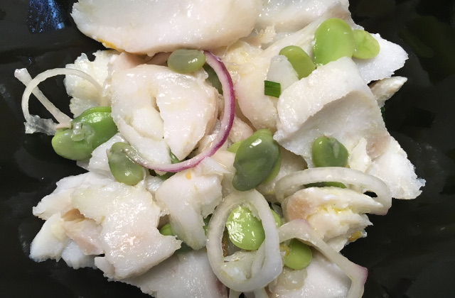 Insalata di merluzzo e fave
